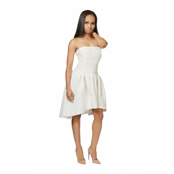 Pristine | Off Shoulder Hi Lo Dress